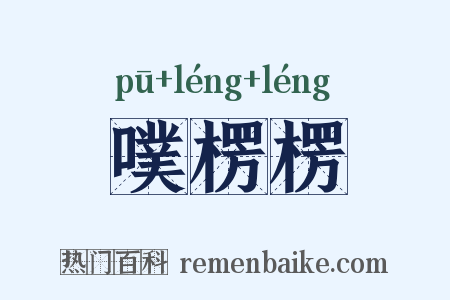 噗楞楞是什么意思的图片
